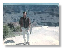 Narrator Lonnie Melashenko at the Grand Canyon