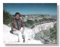 Narrator Lonnie Melashenko at the Grand Canyon